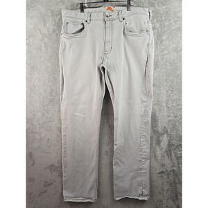 Tommy Bahama Jeans‎ Mens 37x30 Grey Denim Casual Pants Trousers Marlin Flaw